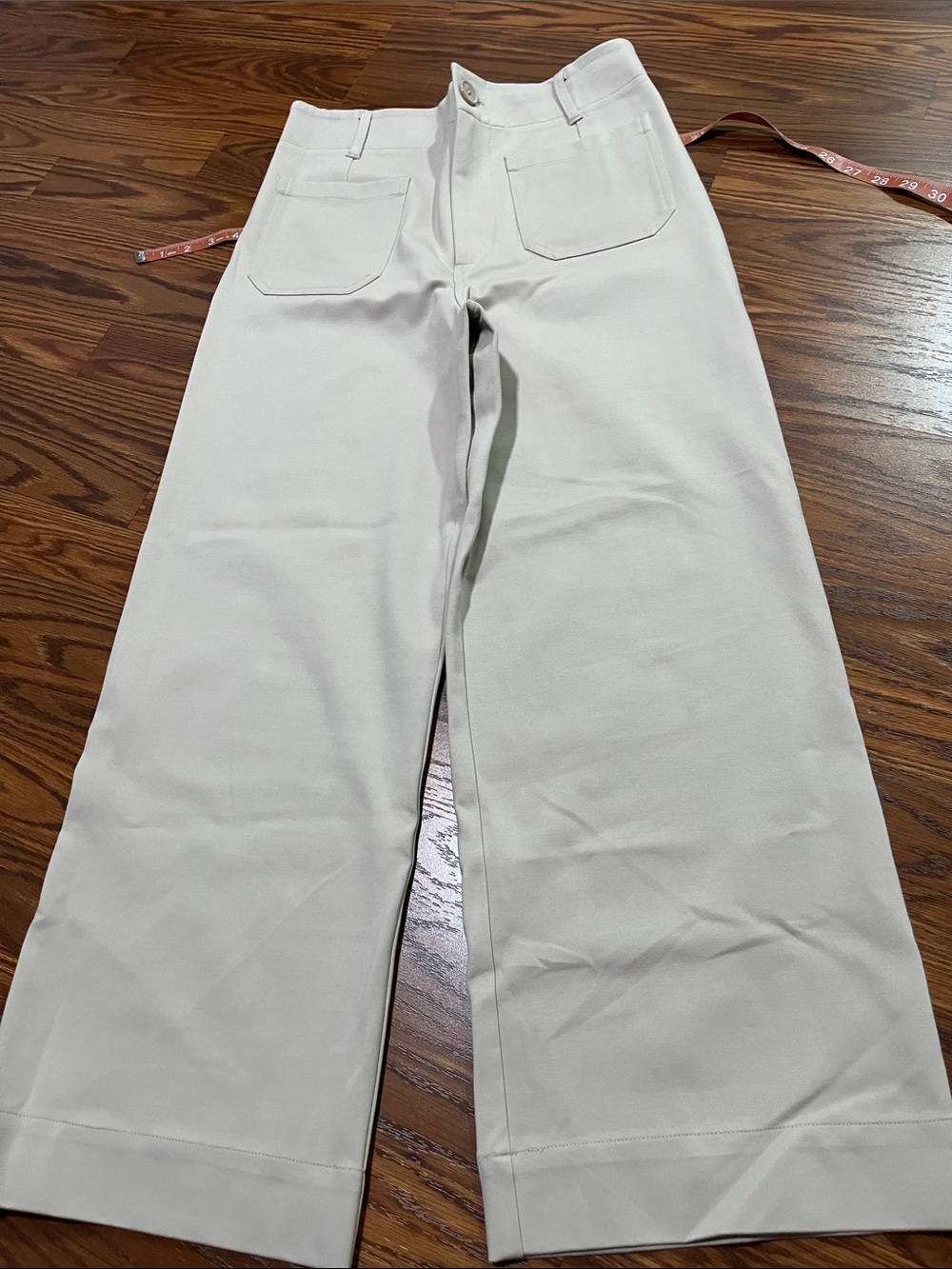 Jones New York Wide-Leg Pants in Taupe size 6 stretchy
